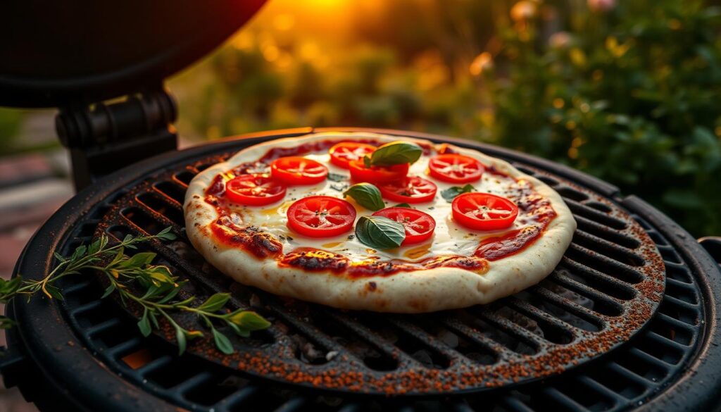 grilled pizza