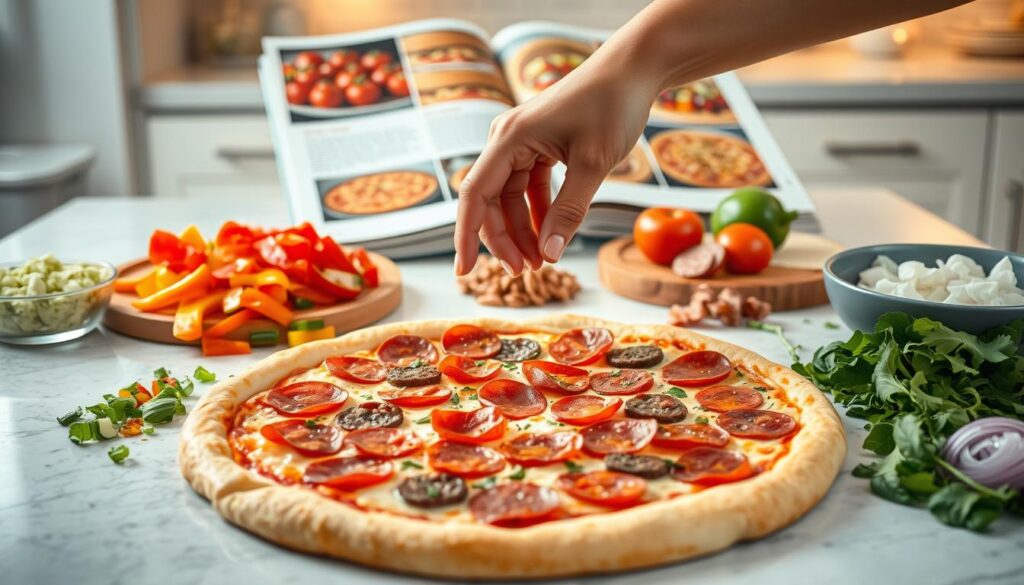 customizing pizza